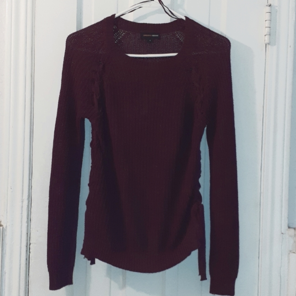 Ambiance Maroon Sweater Small